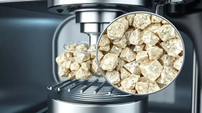 Ilustração 3D mostrando acúmulo de calcário dentro dos componentes de uma máquina de café