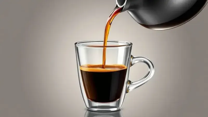 Extração de espresso perfeita com crema rica e equilibrada, mostrando características ideais do café expresso