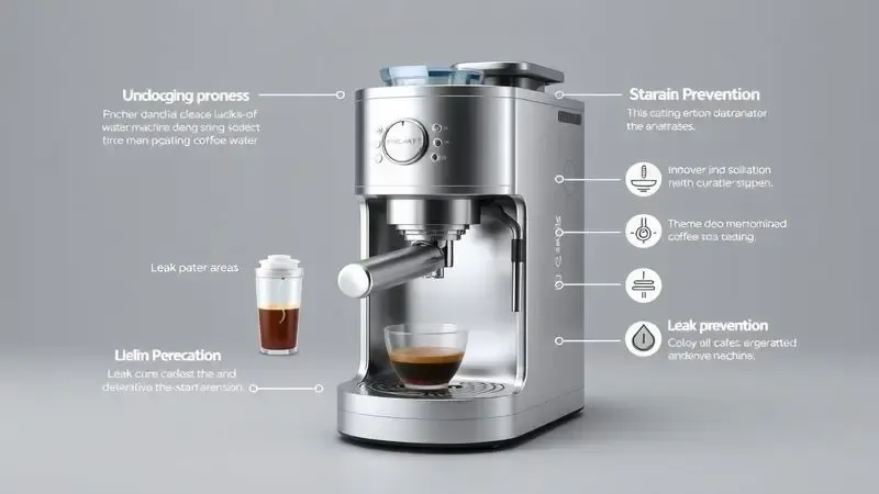Processo de desentupimento e prevenção de vazamentos em cafeteira