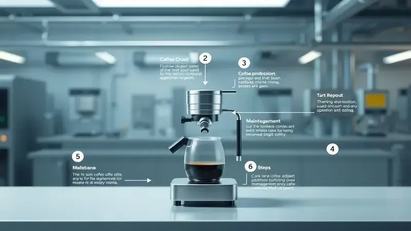 Diagrama conceitual do fluxo de trabalho para preparação e limpeza de equipamento industrial