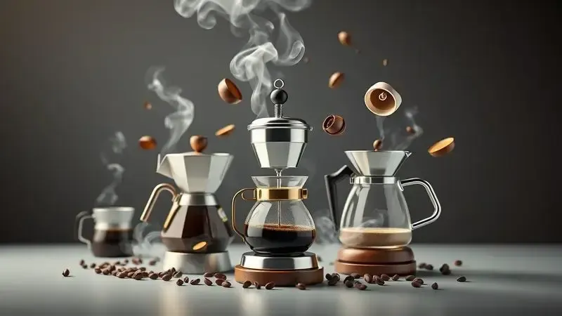 Evolução conceitual dos métodos de preparo de café com elementos de cafeteira italiana