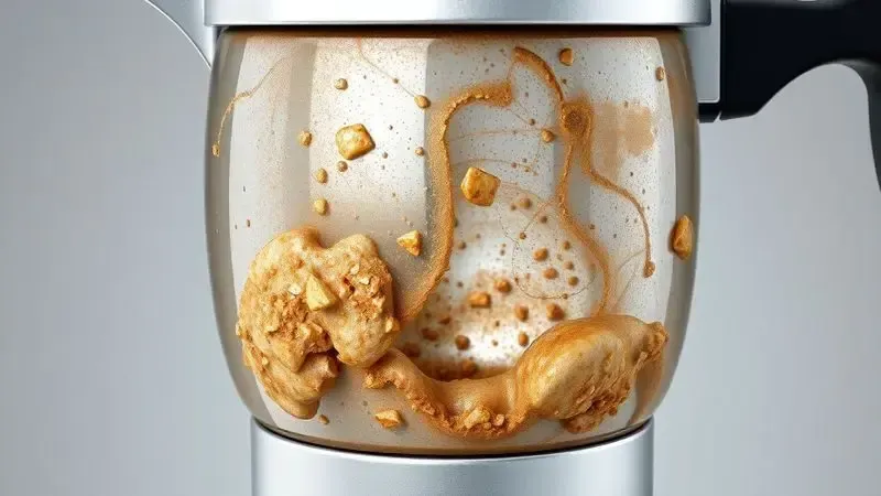 Ilustração artística de manchas e depósitos minerais em cafeteira italiana, problemas de limpeza