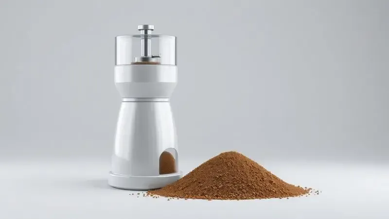 Ilustração comparativa da moagem de café ideal para cafeteira italiana, mostrando texturas grossa, média e fina.