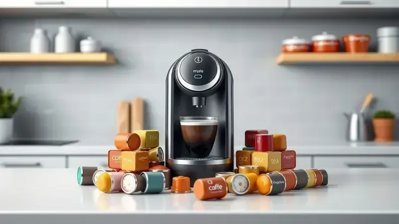 Cafeteira de cápsulas Dolce Gusto com variedade de bebidas quentes e frias em cápsulas coloridas